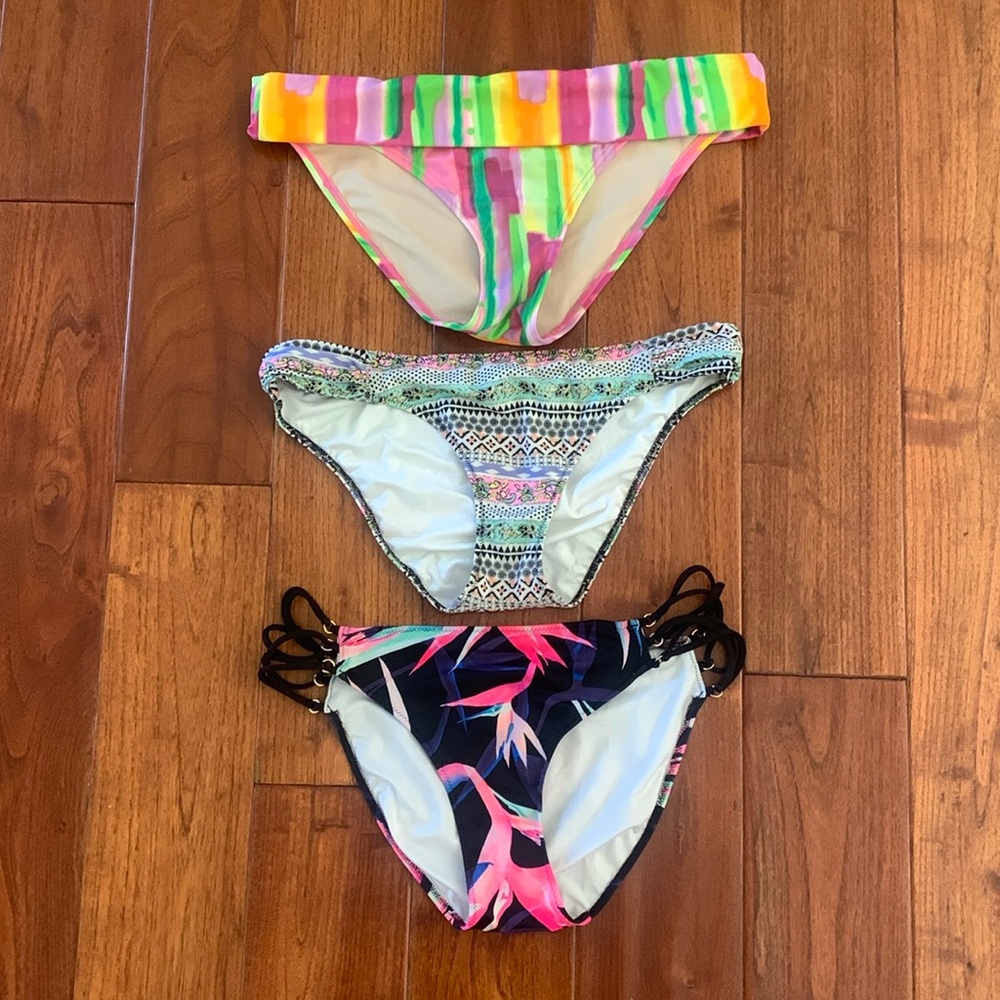 Victoria's Secret | Foil Aztec The Knockout Bikini Bottoms PINK Bundle VS swim
